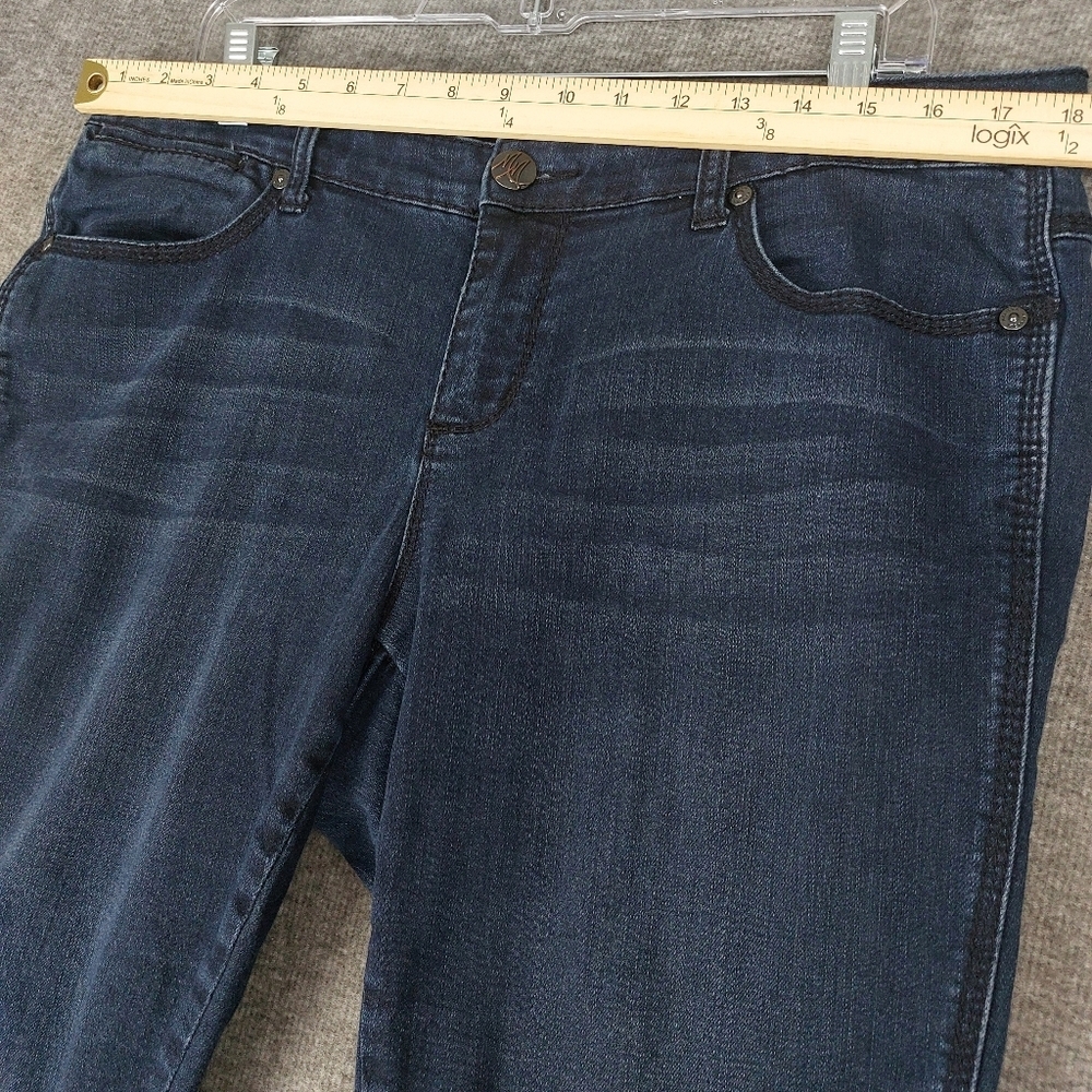 MELISSA MCCARTHY SEVEN 7 JEANS WOMENS BLUE CLASSIC SKINNY DENIM PANTS SIZE 16W - Picture 2 of 10
